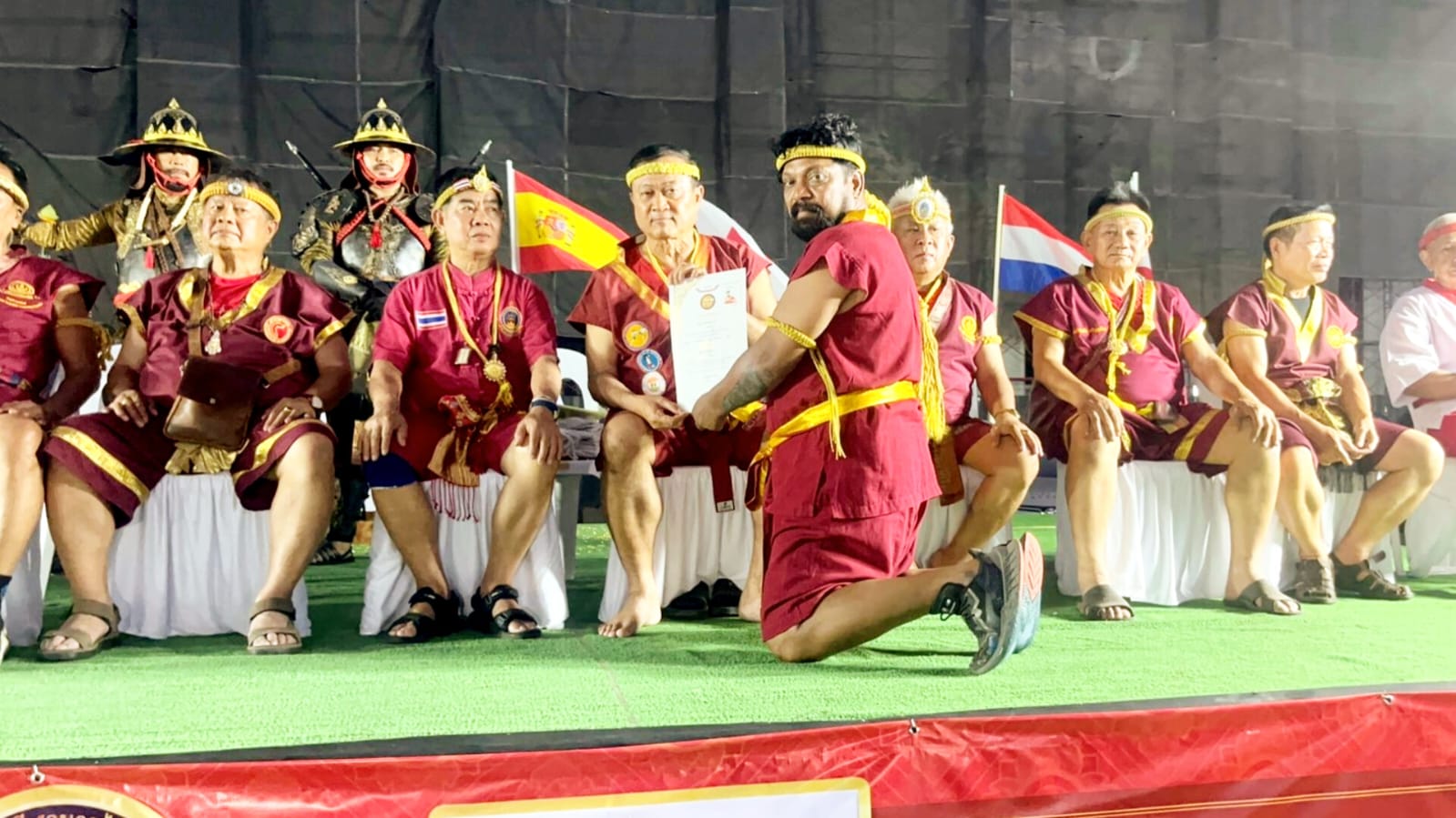 Receiving 17th khan from the world organization 