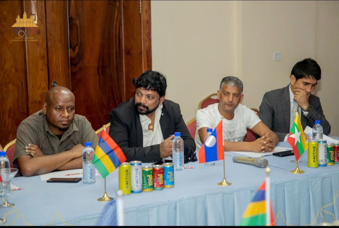 International officials board meeting at Cambodia Cameroon 